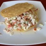Tostada de Ensalada de Imitación Cangrejo/Crab Imitation Salad Tostada