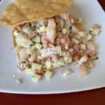 Tostada de Ensalada de Camaron/Shrimp Salad Tostada